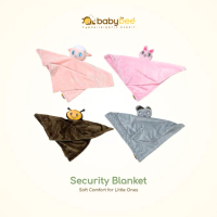 Babybee Security Blanket Baby - Selimut boneka lembut teman peluk tidur bayi newborn, nyaman, lucu, 