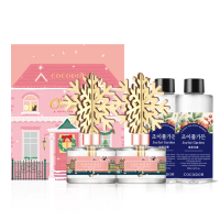 【cocodor】浪漫限定禮盒4入組(雪花擴香瓶200mlx2+補充瓶200mlx2/官方直營)