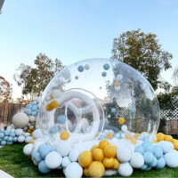 Giant Clear Kids Party Fun House Inflatable Crystal Igloo Dome Balloons Bubble Tent Transparent Inflatable Bubble House