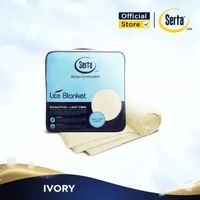 SERTA Lite Eucalyptus + Light Fiber Blanket / Bed Cover / Selimut Ivory