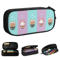 Panda Bear Hug Bubu Dudu Pencil Cases Creative Mochi Mochi Peach Cat Pen Bags Big Capacity Students 