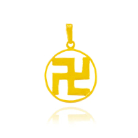【金緻品】黃金墜子 卍字牌 1錢(純金墜飾 卍字牌 萬字 吉祥 卍字 佛教 宗教)
