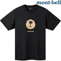 Mont-Bell Wickron 中性款 排汗衣/圓領短袖 1114477 蒙塔熊 BK 黑色