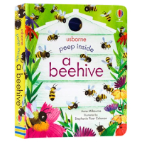 Usborne Peep Inside a Beehive, Children's books aged 3 4 5 6, English picture book, 9781474978477