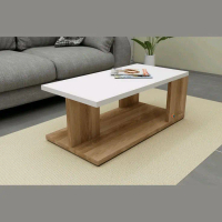 meja tamu minimalis desain modern bahan multiplek lapis HPL