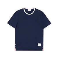 Thom Browne Ringer Jersey T-Shirt Navy 2 Blue