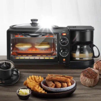 3-In-1 Breakfast Maker Breakfast Maker Toaster Oven Electric Oven Kitchen Oven Kitchen Appliances