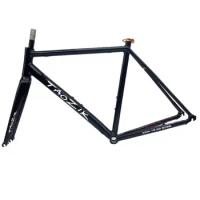 Large Size Road Bike Frame with Fork Part, 700C Aluminum Alloy Frame, Super Light, Inner Carble, 54 cm, 56cm