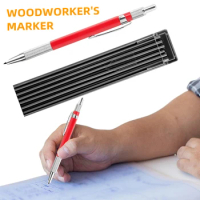Welders Pencil With 12PCS Silver Streak Refills, Metal Marker