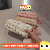 NG Stationery - LUNA Puffy Foam Pouch Handbag Pillow Pouch Stationery Pouch Skincare Set Tempat Pens