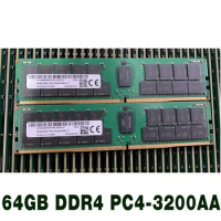 1 pcs 64G For MT RAM 2RX4 MTA36ASF8G72PZ-3G2E1UI Memory High Quality Fast Ship 64GB DDR4 PC4-3200AA