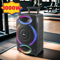 Home theater sound system para casa Karaoke Sound Box Bluetooth Speaker Party Box Portable Bass Outdoor System with Wireless MIC