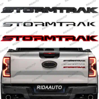 3D STORMTRAK ABS Car Carbon LOGO sticker Rear Door Decals Tail Gate Trunk Badge Emblem Fit For FORD RANGER Styling Accessories