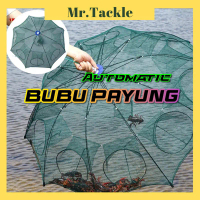 Payung Ikan Bubu Automatik, Jaring Udang Boleh Dilipat, Jaring Memancing, Sangkar Udang, Perangkap U