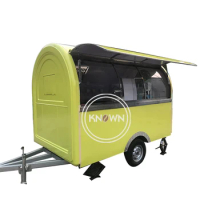 KN-280B Mobile Food Trailer Truck Coffee Ice Cream Hot Dog Cart Red Wine Kiosks Van with Cooking Equipment for Sale In USA