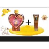 [จัดส่งทันที] Wild honey of the fifth month 1 heart-shaped plastic bottle, size 1000 grams, free 1 t