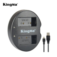 KingMa NP-W126S/W126 Battery Charger Dual USB Charger For Fujifilm XA3 XE3 XA5 XA20 XPRO2 XS10 XA7 XH1 X100V X100F XT2 XT3 XT10