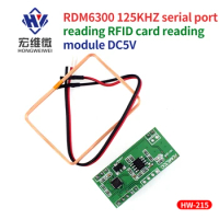 125KHz EM4100 RFID RF / UART Serial Output NFC Reader Module SCM RDM6300 Access System Controller Board Pcba Board for Arduino
