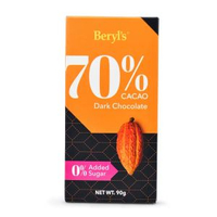 馬來西亞進口 beryls倍樂思黑巧克力無蔗糖黑巧純可可脂 休閑零食;;口味:Beryls黑巧克力(含70%可可)