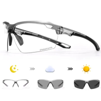 SCVCN Photochromic Cycling Glasses Road Bike Sunglasses UV400 Protective Glasses for Men MTB Glasses Outdoor Sports Eyewear