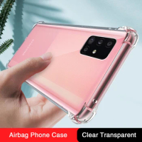 Transparent Silicone Phone Case for Samsung Galaxy M01 M01S Core M11 M21 M31 M51 M31S M21S Prime Airbag Shockproof Cover Funda