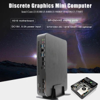 Eglobal Gaming Computer LAN Intel i5-9400F Mini PC DDR4 up to 32GB dual HD DP DVI desktop pc