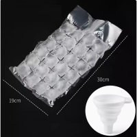 一次性冰袋(自封冰格袋【1200格】50片+【漏斗】) 