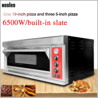 XEOLEO Electric Pizza Oven Bread Baking Machine Commercial Single Layer Panini/Cookie/Chicken/Cake with Slate ~500 Degree 6500W