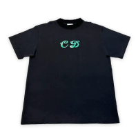 【Dior 迪奧】KENNY SCHARF 黑色 棉針織 圓領 短袖 T-SHIRT(經典Dior短袖)