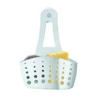 Kitchen Sink Basket Home Storage Hanging Drain Basket Sink Holder Adjustable Soap Sponge Hangable Sink Shelf Kitchen Accessories