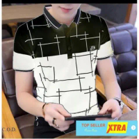 Baju Hem Tito white RO Kemeja Pria babyterry putih Kekinian@@ Fit Polo Pendek Distro