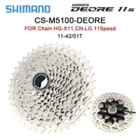 SHIMANO MTB Deore CS M5100 Freewheel Mountain Bike Cassette 11 speed M5100 Cassette Sprocket 11-42T 