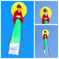 free shipping chinese traditional kites for adults flying higher outdoor toys kite reel fun in the world colorful flying kites