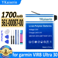 1700mAh YKaiserin Battery 361-00087-00 for garmin VIRB Ultra 30 ultra30 Bateria