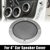 X Autohaux 4 Inch Car Speaker Net Grille Cover Round Grill Horn Mesh Enclosure Speakers Frame Iron Wire Guard Auto Accessories