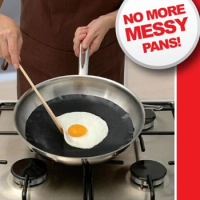 Frying Pan Pad Reuseable Non-stick Pan Pad High Temperature Pan Liner Prevent Sticking Food Pot Mat Kitchen BBQ Baking Mat Tools