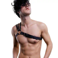 Adjustable Body Bondage Harness Belts Straps Men Fetish Gay Harness Punk Accessories for BDSM Bondage Gay Gothic Leather Tops