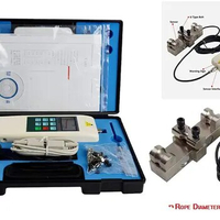 HD-20T Wire Rope Tension Gauge Tester Meter with Digital Pressuremeter Maximum Load Value 200KN Data Output Function
