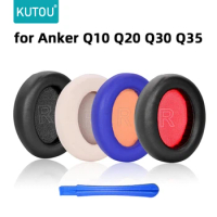 KUTOU Ear Pads for Anker Soundcore Life Q10 Q20 Q30 Q35 Headphones Replacement Soft Protein Earpads Earmuffs Ear Cushion Cover