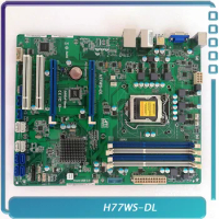 For ASRock H77WS-DL LGA1155 Support I5 I7 E3-1230 CPU Server Motherboard Fully Tested Good Quality