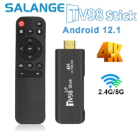 Mini TV98 TV Stick Android 12.1 4K Smart TV Android Box 2.4G 5G WiFi Smart TV Box H.265 Media Player for Youtube Set Top Box X96