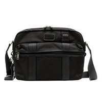TUMI Fremont Plateau Messenger Canvas Crossbody Bag - Black