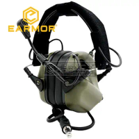 Shooting Earmuffs EARMOR M32 MOD4 Tactical Headset Headphones with Microphone Nato TP120 Jacket