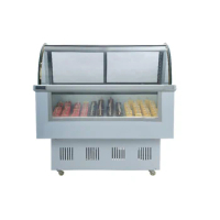 2021 Small gelato ice cream display freezer showcase/popsicle display freezer showcase FREE CFR BY SEA