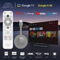 2024 HOMATICS Dongle G 4K Google &amp; Netflix Certified TV Stick 2GB 32GB Google TV 11 OS Amlogic S905Y4 Support AV1 4K H.265 Dolby
