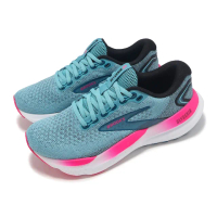 【BROOKS】慢跑鞋 Glycerin 21 女鞋 藍綠 粉 回彈 輕量 甘油系列 運動鞋(1204081B497)