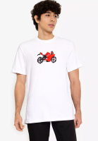 French Connection Pixel Motorbike Embroidered Tee