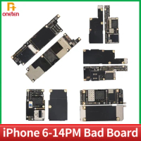 Damage Bad Motherboard For iPhone 6 6S 7 8 X XS XR 11 12 13 14 Plus Pro MAX Mini Complete Logic Bad Board With Nand Power Off