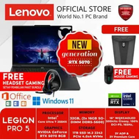 LENOVO GAMING LEGION PRO 5i 16IAX10 39ID BLACK INTEL CORE ULTRA 7 255HX 32GB 1TB RTX 5070 8GB GDDR7 