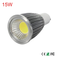 6PCS High Power GU10 15W LED COB Bulb GU10 LED Spotlight COB LED Bulb Warm/Cold White AC110V/220V 240V GU10 COB LED Spot light